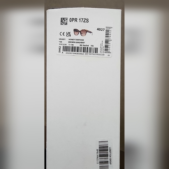 NEW Prada PR 17ZS Sunglasses Honey Tortoise Brown Gradient - Picture 7 of 7